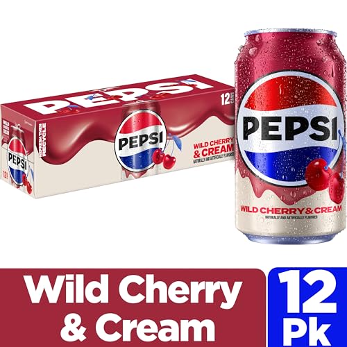 Image of Pepsi Cola Wild Cherry & Cream, 12 fl oz Cans (12 Pack)