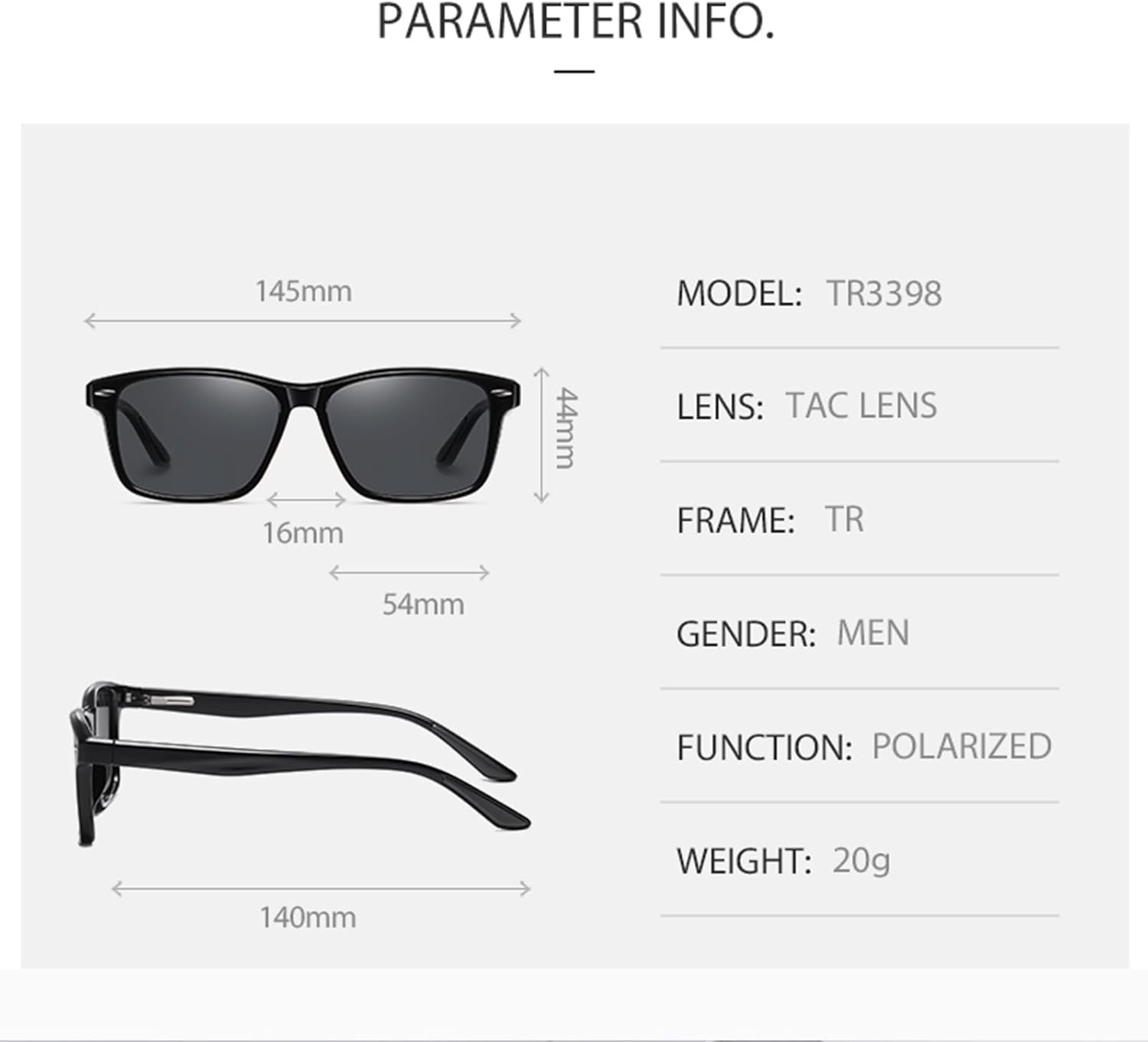 Square Sports Polarized Sunglesses for men,UV Protection Shades for Fishing Driving Golf - Image 7