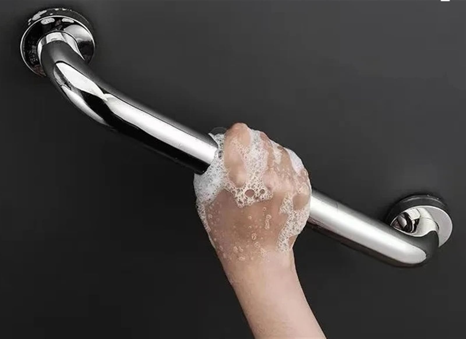 Barra de Apoyo para baño, pasamanos para bañera, Inodoro, Ducha, Soporte de Seguridad, toallero (30 cm)
