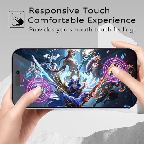 Image of 2 Pack 360 Degree Privacy Tempered Glass for iPhone 14 Pro Max - Anti-Spy, Anti-Scratch, 6.7-Inch Screen Protector