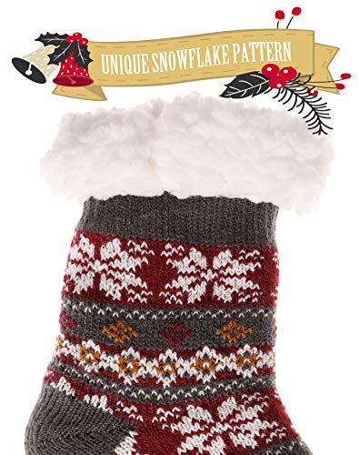 Image of MOGGEI Girls Slipper Fuzzy Socks Kids Boys Fluffy Fleece Lined Warm Plush Sherpa Winter Child Home Socks