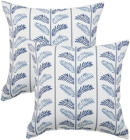 Outdoor Pillows, Pack of 2 Waterproof Decorative Throw Pillows wi...