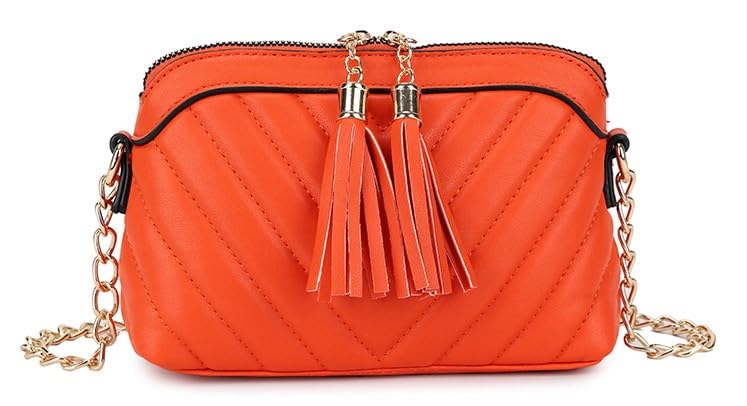 Sac compact écarlate pour femme qui résout le manque de place avec élégance