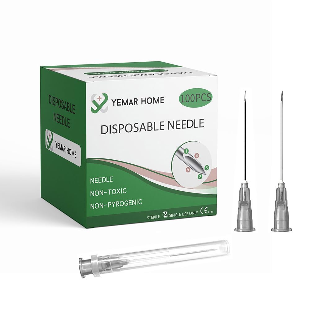 30 Gauge 1/2 Inch Needle, Hypodermic Needles, 30g 1/2 Inch Needle, Scientific Labs,(100Pack) Individually Sealed with Cap — Amazon image 6