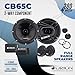 ORION Cobalt Series CB65C 2-Way Car Audio Component System - 6.5” Speakers, Full Range, Enhanced Bass, 280W, 4 Ohms, Easy Installation, 1” Silk Dome Tweeter, External Passive Crossover (Pair)