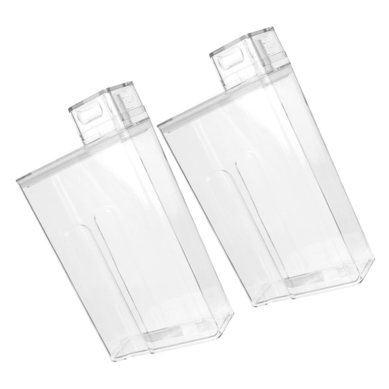 Cubo De Loción Rellenable Transparente 2 Piezas Gran Capacidad Plástico Seguro para Detergente Líquido Uso Doméstico y Hotel Depósito para Almacenamiento De Lavandería