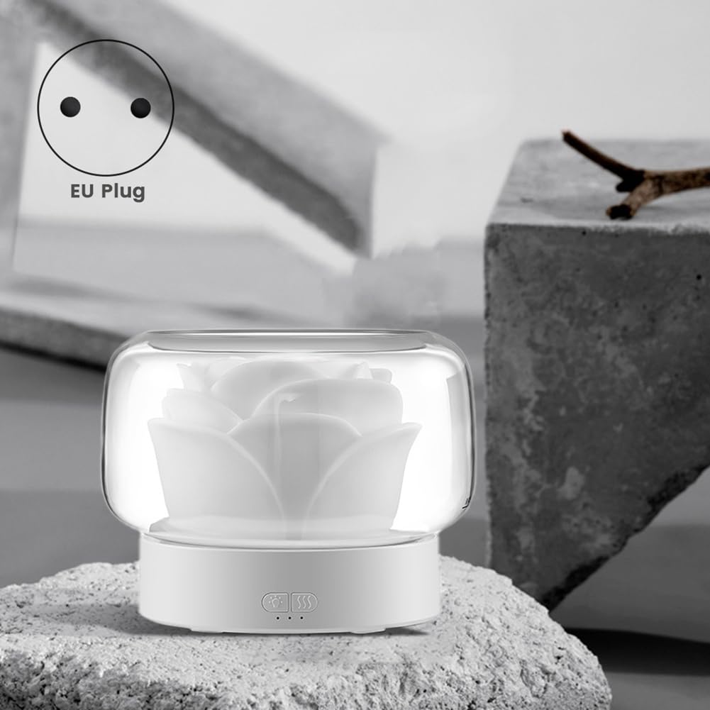 Difusor de aceites esenciales de aromaterapia + luz ambiental para regalo enchufe de la UE
