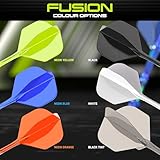 WINMAU Darts Fusion Integrated Flight & Shaft System - No.2 Shape & Design - Yellow Colour, Medium Length - Image 5