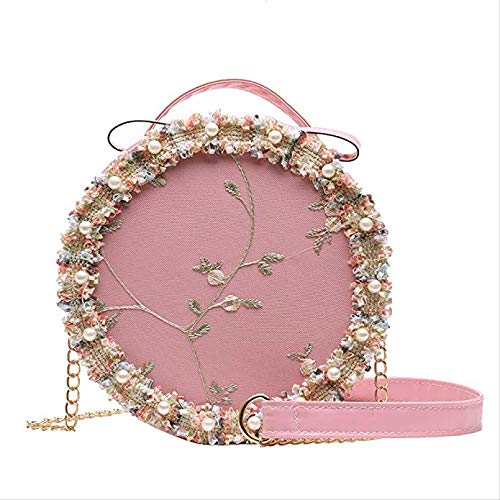 Sac à bandoulière en dentelle et chaîne élégante pour femme