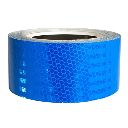 LiteMark 2 Inch  High Intensity Light Focusing Long Distance Reflective Durable Weatherproof Adhesive Tape for Vehicles and Equipment 