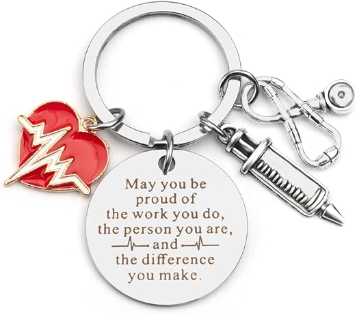 WEVENI Nurse Stethoscope Earrings - Acrylic Medical-Themed Dangle Jewelry For Nurses & Doctors