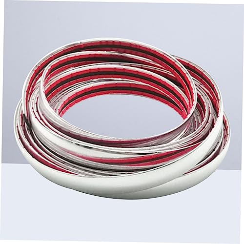 Tira de protección para puertas de coche anticolisión con acabado plata cromada 2