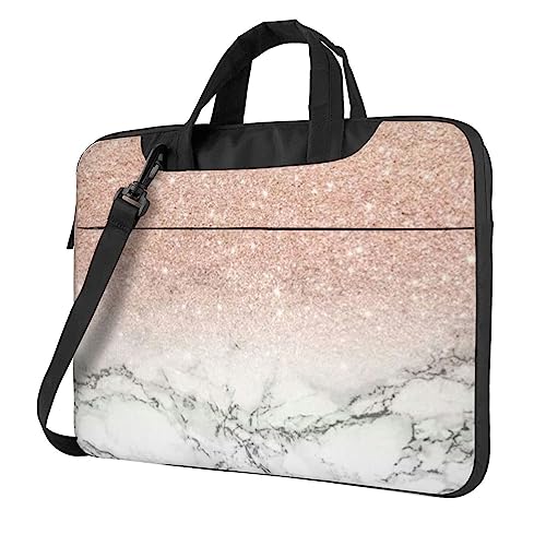 Mallette pour ordinateur portable de bureau au look marbre