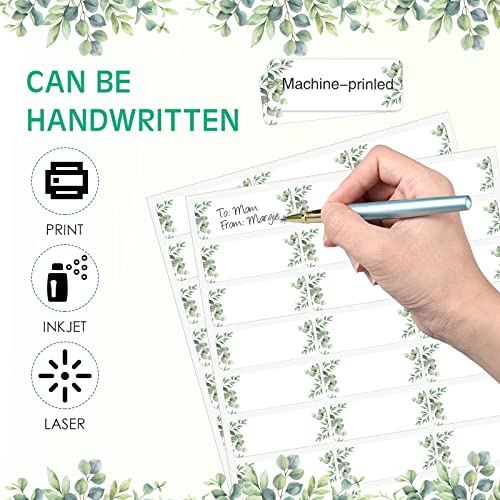 25 Sheets 675 Pcs Wedding Floral Greenery Address Labels Printable Elegant Eucalyptus Themed Address Labels Self Adhesive Leaf Address Stickers For Laser Inkjet Printer Envelope Seal Mailing #TOP3