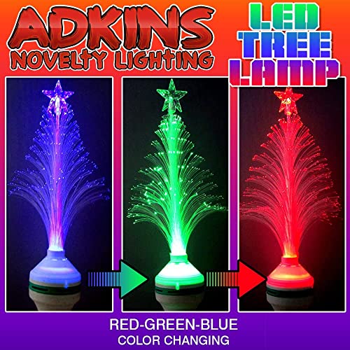 2 Pack of LED Tree Lamp – Color Changing – Ships from USA - Color Changing Christmas Tree LED Fiber Optic Light