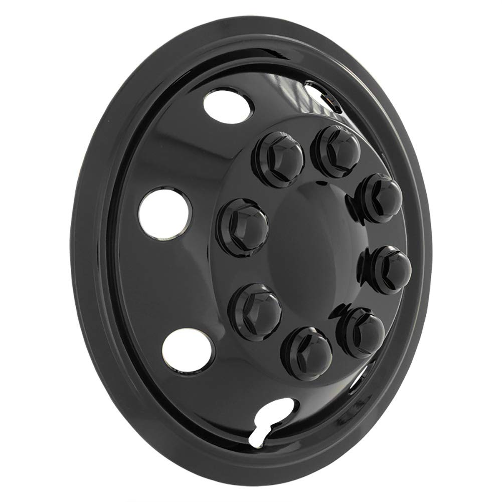 AutoStyle Set di 4 Copricerchi Utah 16 Pollici Nero Lucido (sferico)