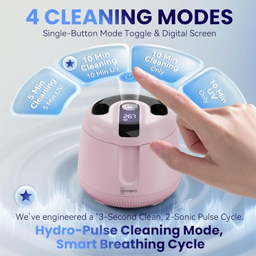 Image of Ultrasonic Retainer Cleaner Machine 48kHz, Dental Ultrasonic Care Cleaner | Ultrasonic Retainer Cleaner for Dentures, Aligners, Mouth Guards, Toothbrush Heads and Jewelry with 200ML Capacity