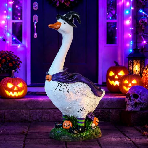 GIGALUMI 20" Halloween Witch Porch Goose for Outdoor Halloween Decorations - image 1