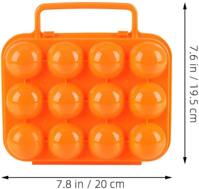OSALADI 2pcs Portable Egg Container with 12-egg Capacity Stackable Silicone Egg Transport Case Featuring Secure Cup Lock Lightweight and Sturdy for Kitchen and Camping Use