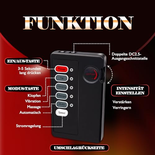 Elektroschock Halsband Sex Toyset für Paar Set Extrem Fesselsatz BDSM Bondage Set Fesseln Handschellen Sexspiele Fesseln Extrem Fesselset Sex Spielzeug Paare Frauen Männer Erotisches