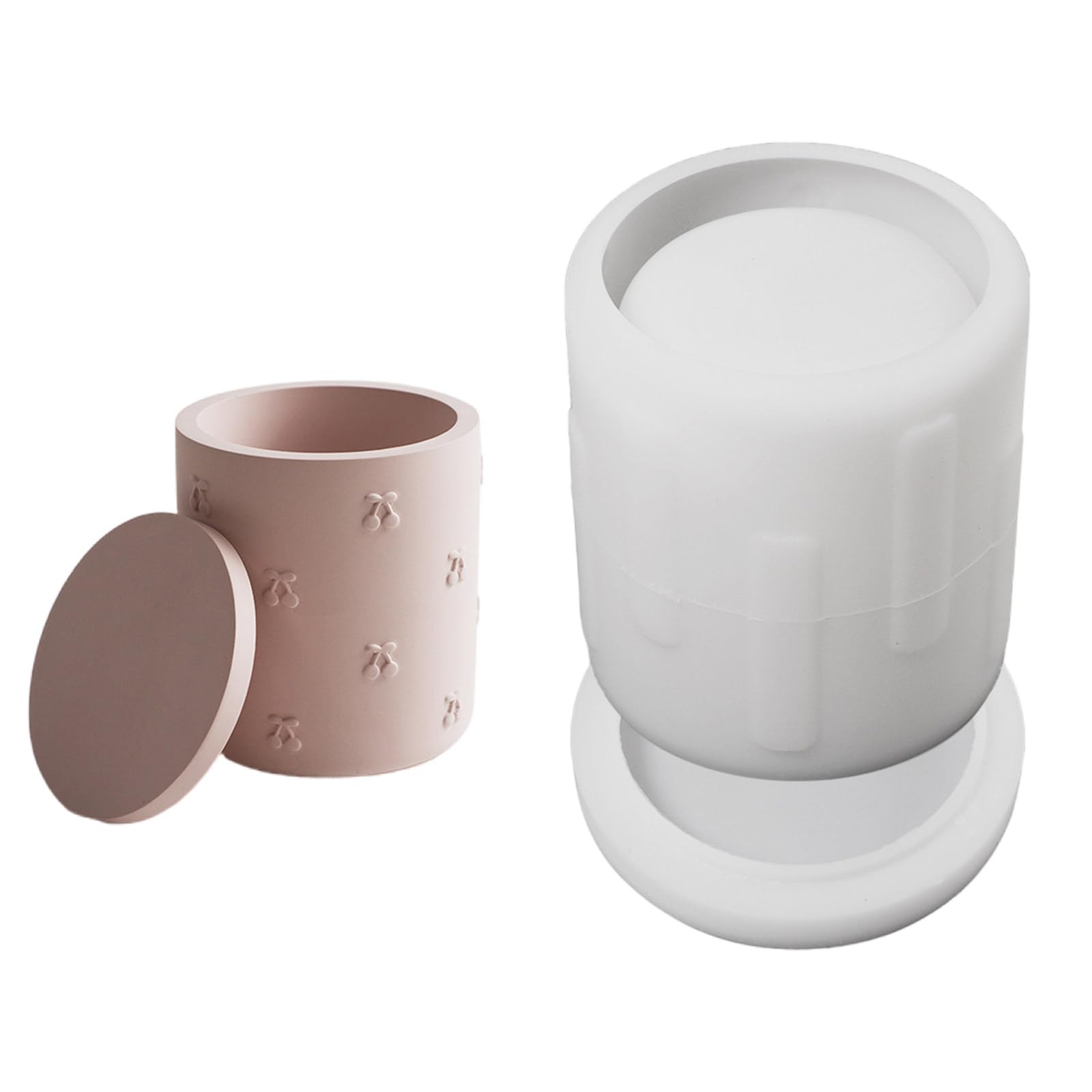 CAZSTYK Silicone for Resin Casting Round Storage Box with Smooth Texture Easy Demolding Artistics Projects Round Container Silicone