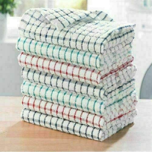 Hotel Quality KITCHEN TERRY TEA TOWEL 100% COTTON SOFT TOUCH in Pack of 12