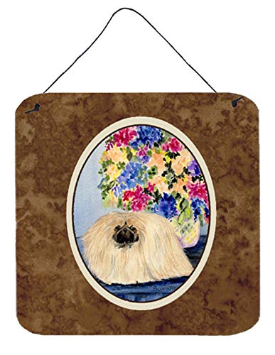 Caroline's Treasures SS8315DS66 Pekingese Wall or Door Hanging Prints Aluminum Metal Sign Kitchen Wall Bar Bathroom Plaque Home Decor, 6x6, Multicolor
