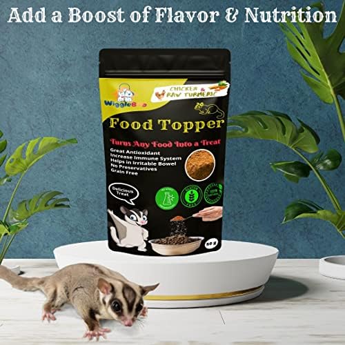 Magical Sugar Glider Food Topper || Joy of Best Taste || Chicken & Raw Turmeric Flavour || Grain Free & Protein Rich || Anti Oxident || 50g