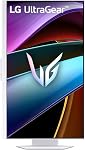 LG 32G810SA Moniteur intelligent de jeux 32-inch Ultragrains 4K UHD (3840 x 2160) / IPS 144Hz, 1ms / NVIDIA G-Sync Compatible, AMD FreeSync Prime, / VESA DisplayHDR 400, HDMI, DisplayPort, USB-C 65W, blanc