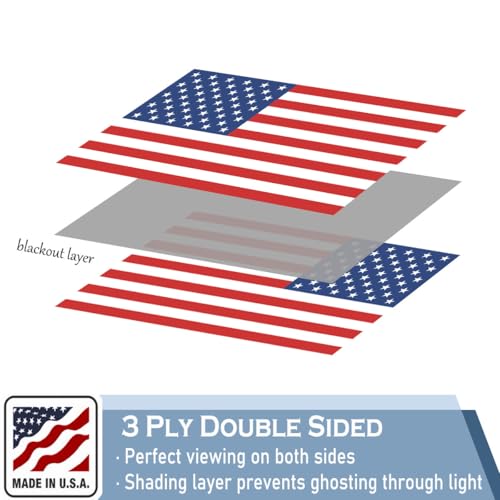 Drapeau américain 1,2 x 1,8 m en nylon résistant grand format double face - 3