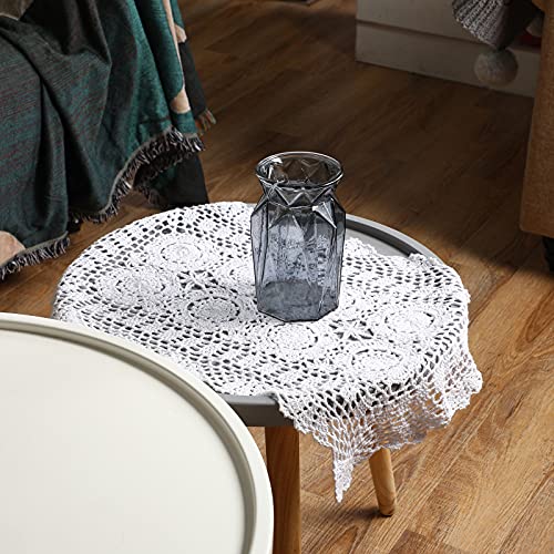 Nappe de table de chevet et protège-canapé en dentelle rétro - 6