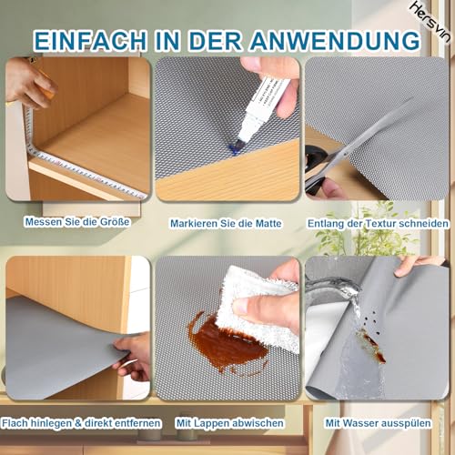 Regal- & Schubladeneinlage Rutschfest - 45 Cm X 3 M - Wasserdicht, Leicht Zu Reinigen