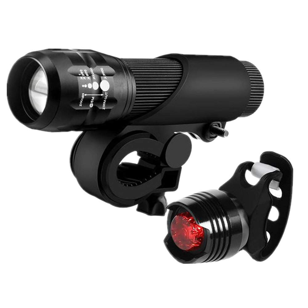 ZWQJYH LED Bike Light Set, Front and Rear Bicycle Lights, Waterproof, 3 Light Modes, Easy Install
