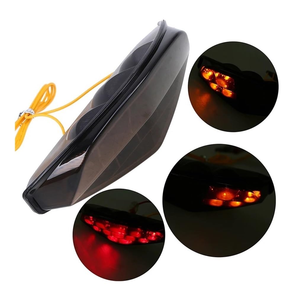 Fanale Stop Luce Posteriore Fanale posteriore per moto 12V LED Freno Indicatore di direzione Lampada Luci arresto motore Universale per per