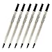 Parker Quink Ink Roller Ball Pen Refills, Medium Point, Black Ink, Pack of 6