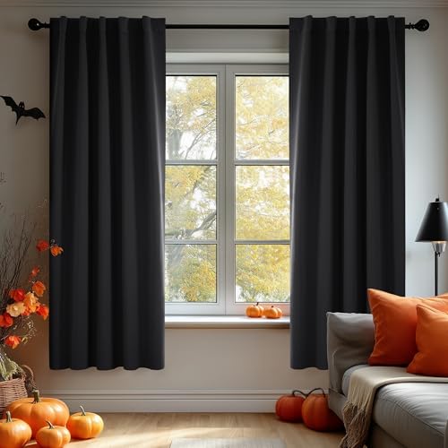 Deconovo Blackout Curtains for Small Windows, 38x63 Inches