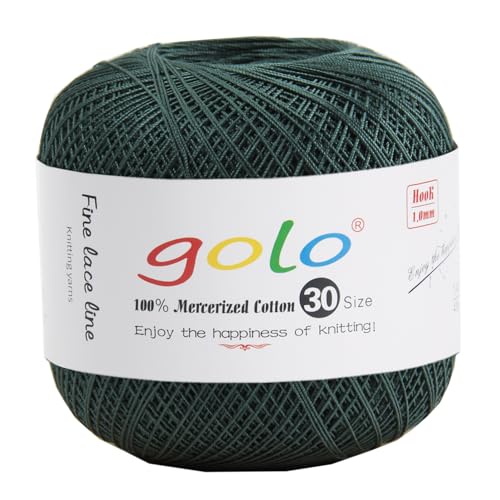 Image of golo Crochet Thread Size 30 Crochet Yarn for Hand Kniting Tatting Yarn 205