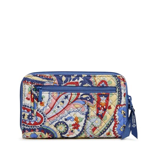 Image of Cotton Turnlock Wallet With Rfid Protection