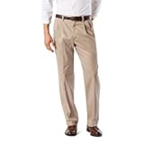 Men's Classic Fit Easy Khaki Pants - Pleated (Standard and Big & Tall)