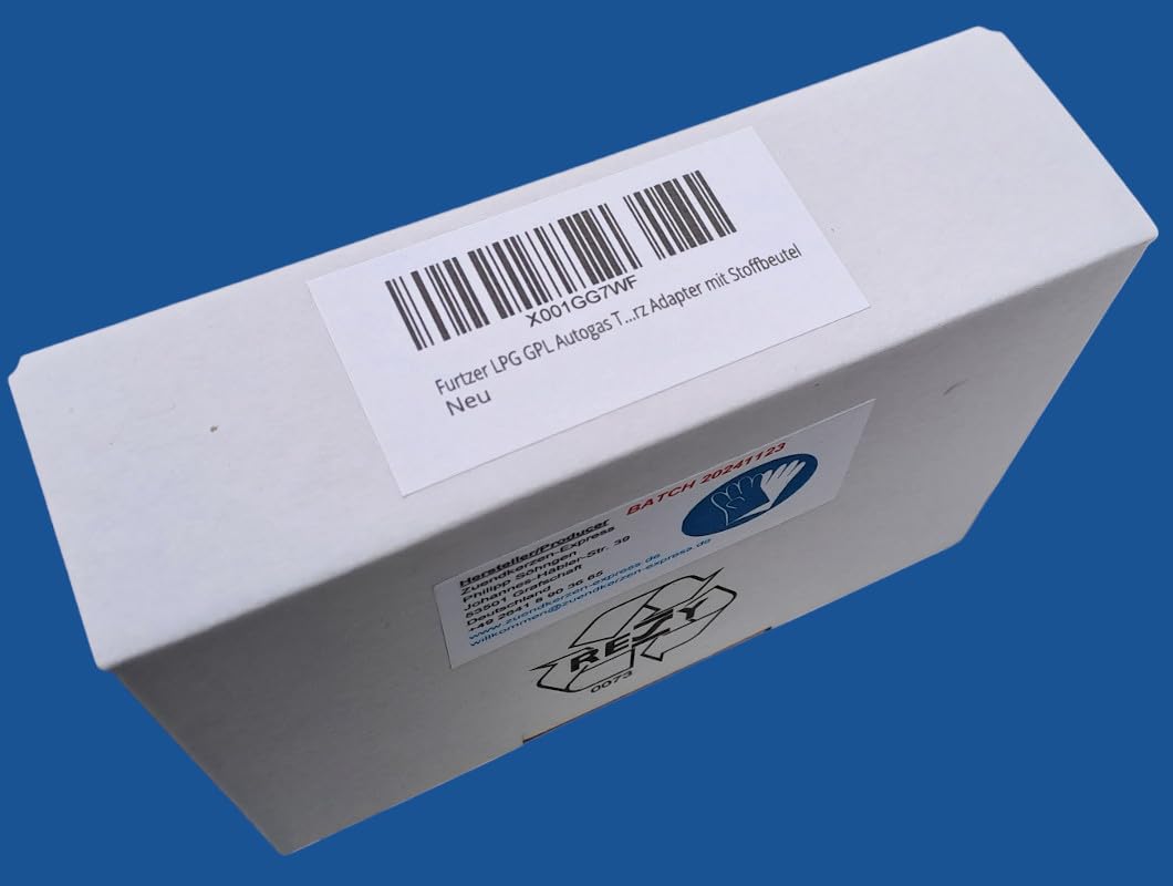 LPG GPL Autogas adaptateur de réservoir M22 BAÏONNETTE version longue (environ 100mm.) avec sac en tissu