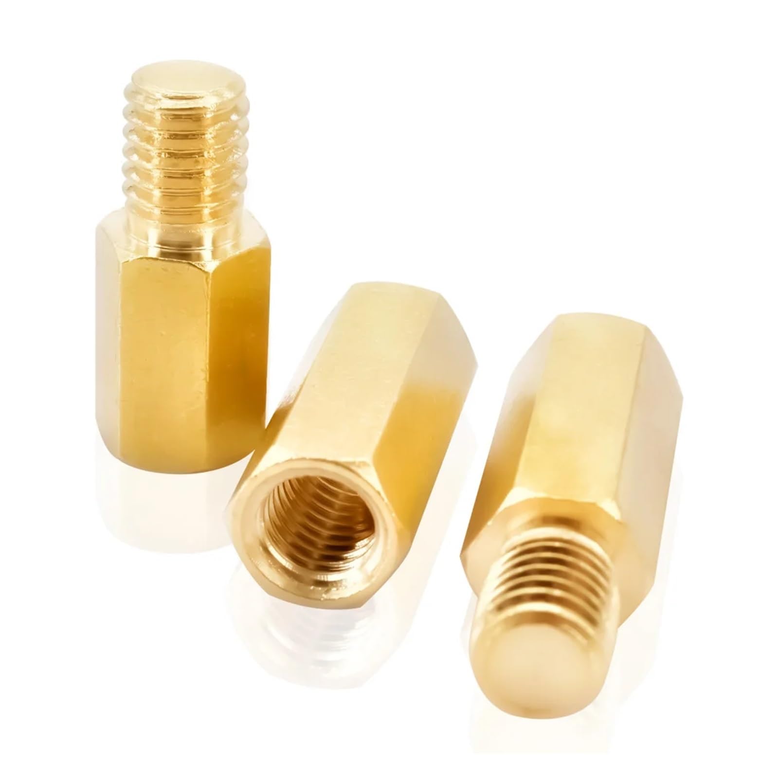 Separadores De Placa Base Latón M8, 5/10/20 Unidades, Hexagonales, Cobre, For Soporte PCB, Tornillos Espaciadores, Rosca Métrica, Macho Y Hembra(Female,15mm,M8 (20Pcs))
