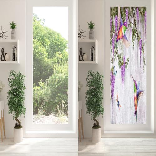Vinilo Decorativo para Ventana Rustic Wildlife Hummingbird miniatura 2