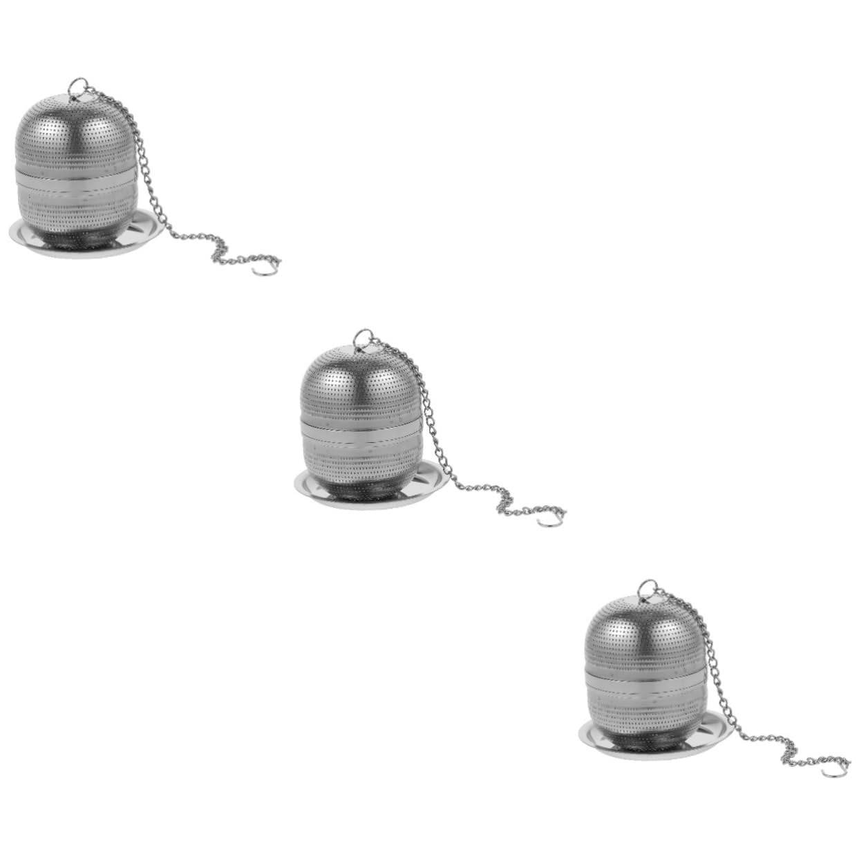 PRETYZOOM 3 Infusores De Té De Metal Coladores De Té Para Té Suelto Diseño Simple Y Resistente.