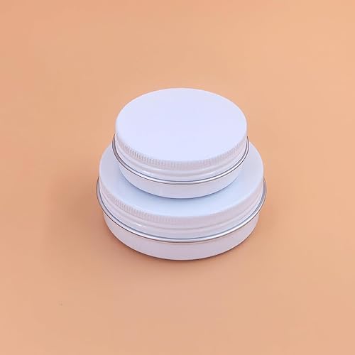 Miniatura 4 de Thintinick 32 latas redondas de aluminio con tapa de rosca, frascos de metal vacíos para especias y bálsamo labial, recipientes de almacenamiento de