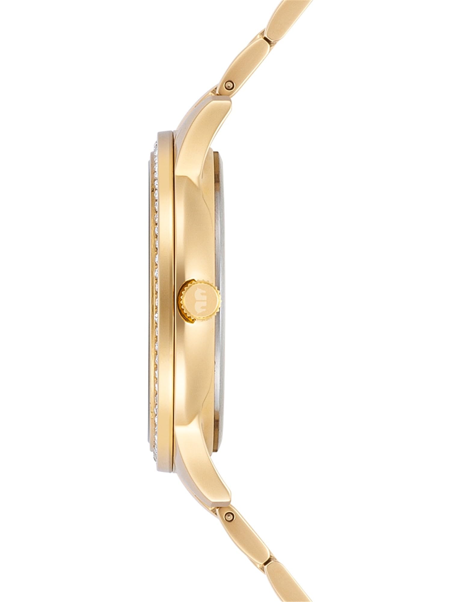 Rhodenwald & Söhne Damen Uhr Edelstahl gelbgold Quarzwerk 3 ATM