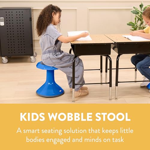 Image of Back2School Express Wobble Sensory Stool, 15in Seat Height, Flexible Seating, Blue