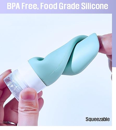 Conjunto de garrafas de viagem premium para artigos de higiene pessoal - recipiente de 85 g aprovado