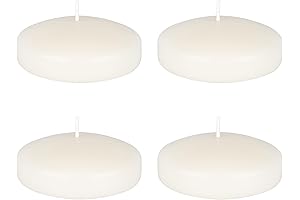 Premium Unscented Floating Flat Candles for Wedding, Baby Showers, Birthdays, Celebrations, and Party Favors