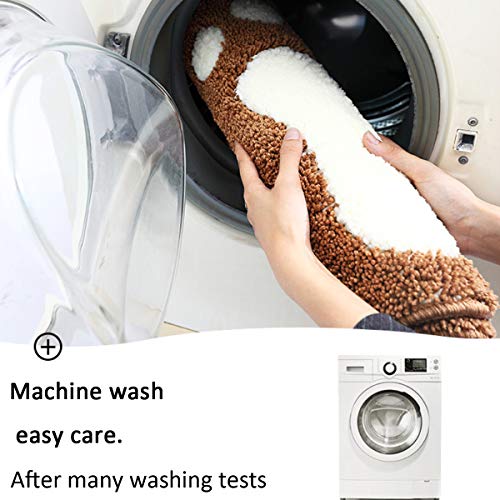 Bathroom Rugs Mats Water Absorbent Non-Slip Mat For Bathroom Shower Room Soft Microfiber Bath Mat Machine Washable Bathroom Mat ( Pink 16 Inch X 24 Inch ) #TOP3