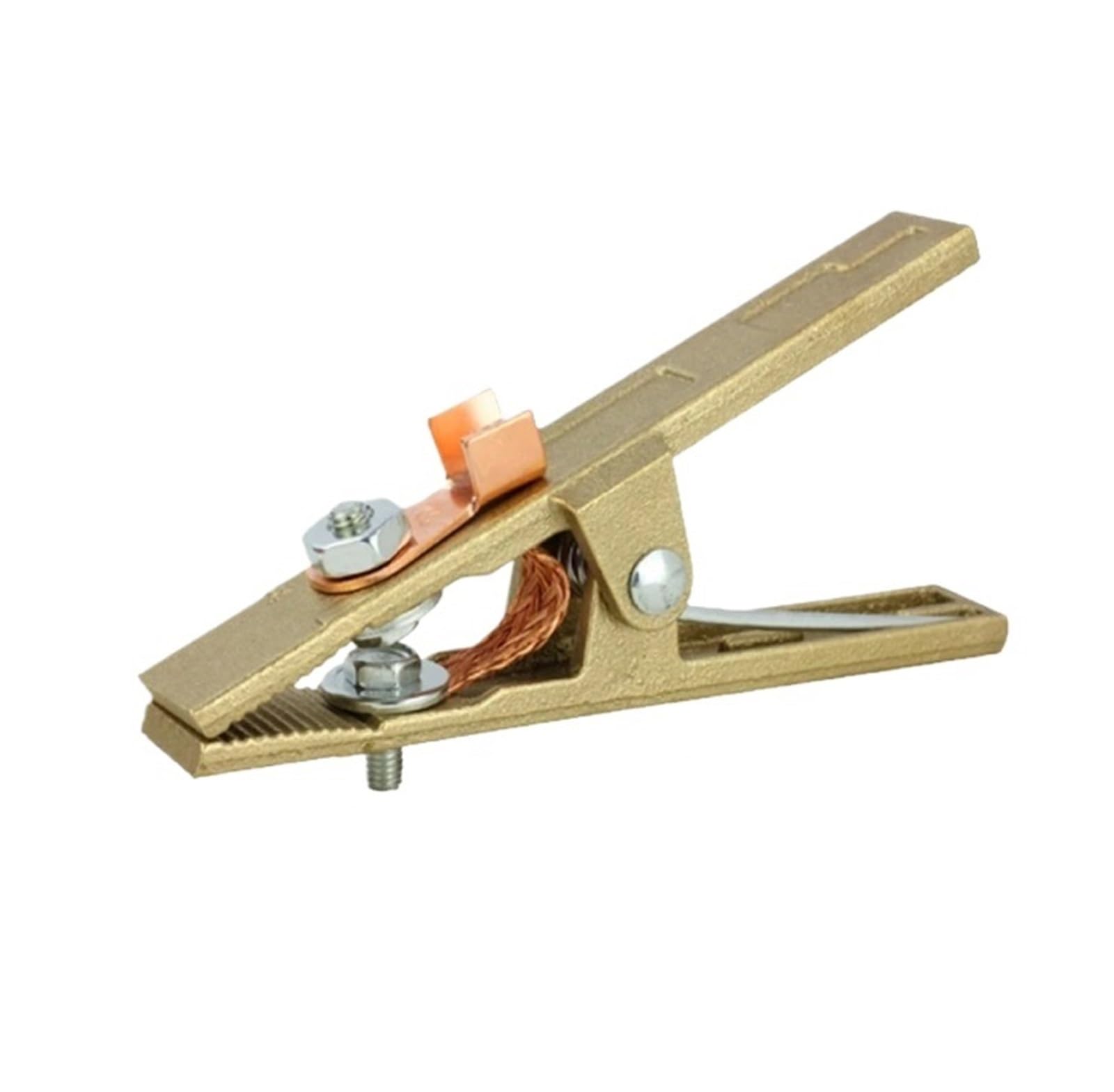 Toolnox 600A 1Pcs Welding Ground Wire Clamp 260A 300A 400A 500A 600A 800A Brass A Shape Ground Welding Earth Clamp Machine Welder Electrode Holder Clip(600A 1Pcs)